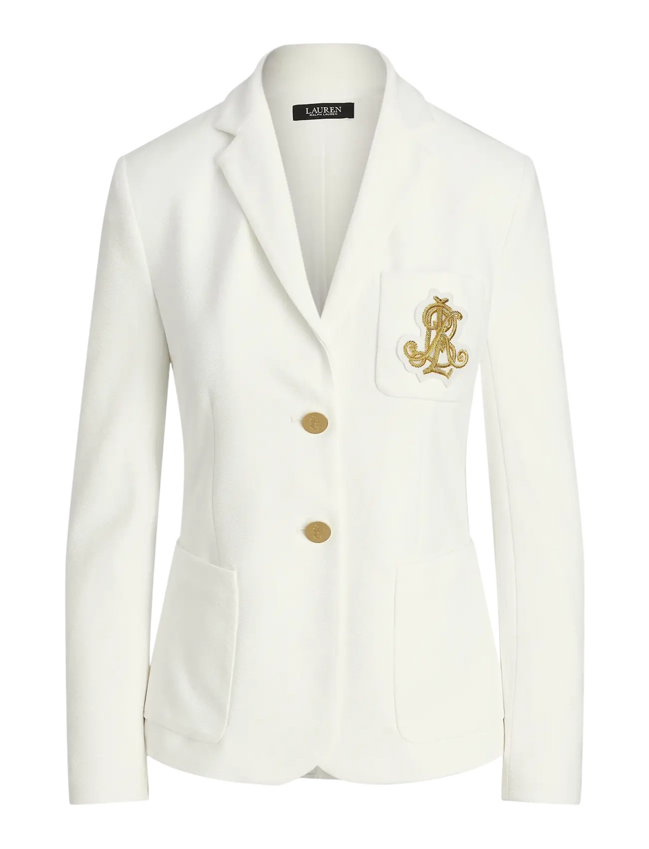 Lauren Ralph Lauren STR SPORTSWEAR PIQU-LND-JKT - Blazere - WHITE / white