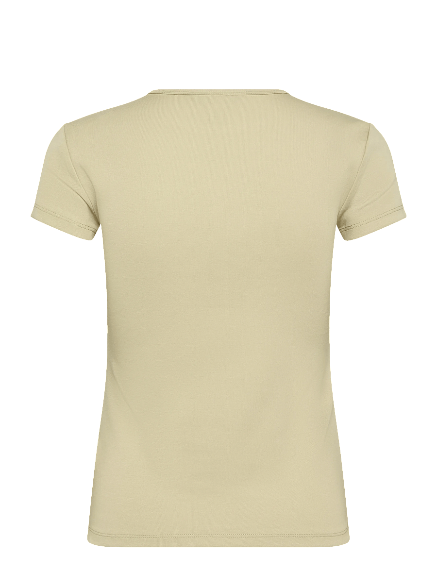 Lauren Ralph Lauren - Stretch Cotton Tee - t-shirts - birch tan - 2