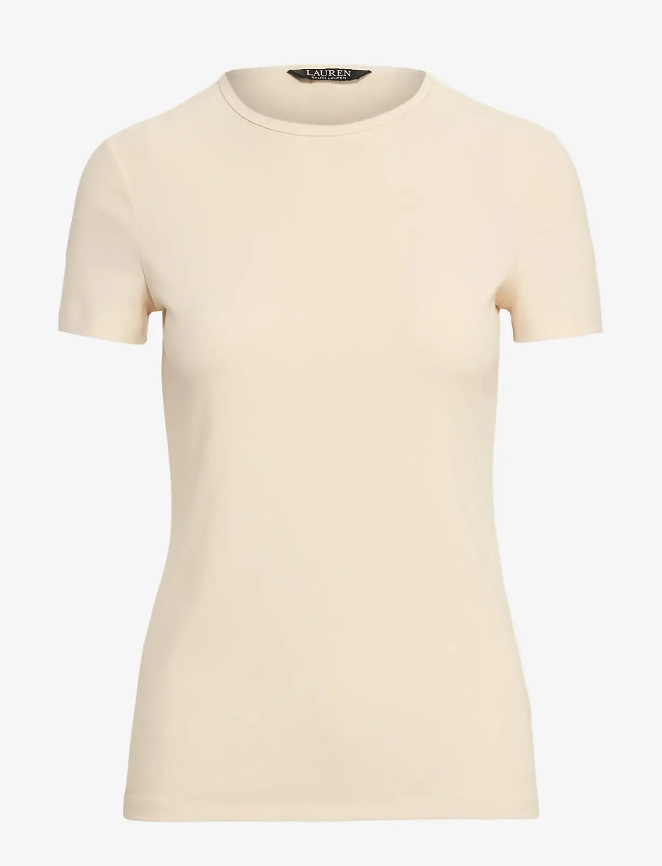 Lauren Ralph Lauren - Stretch Cotton Tee - t-särgid - mascarpone cream - 1