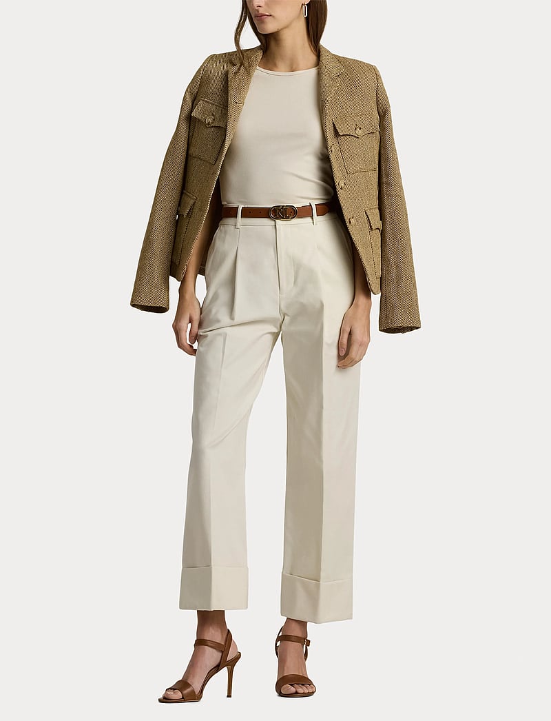 Lauren Ralph Lauren - Stretch Cotton Tee - t-shirts - mascarpone cream - 4