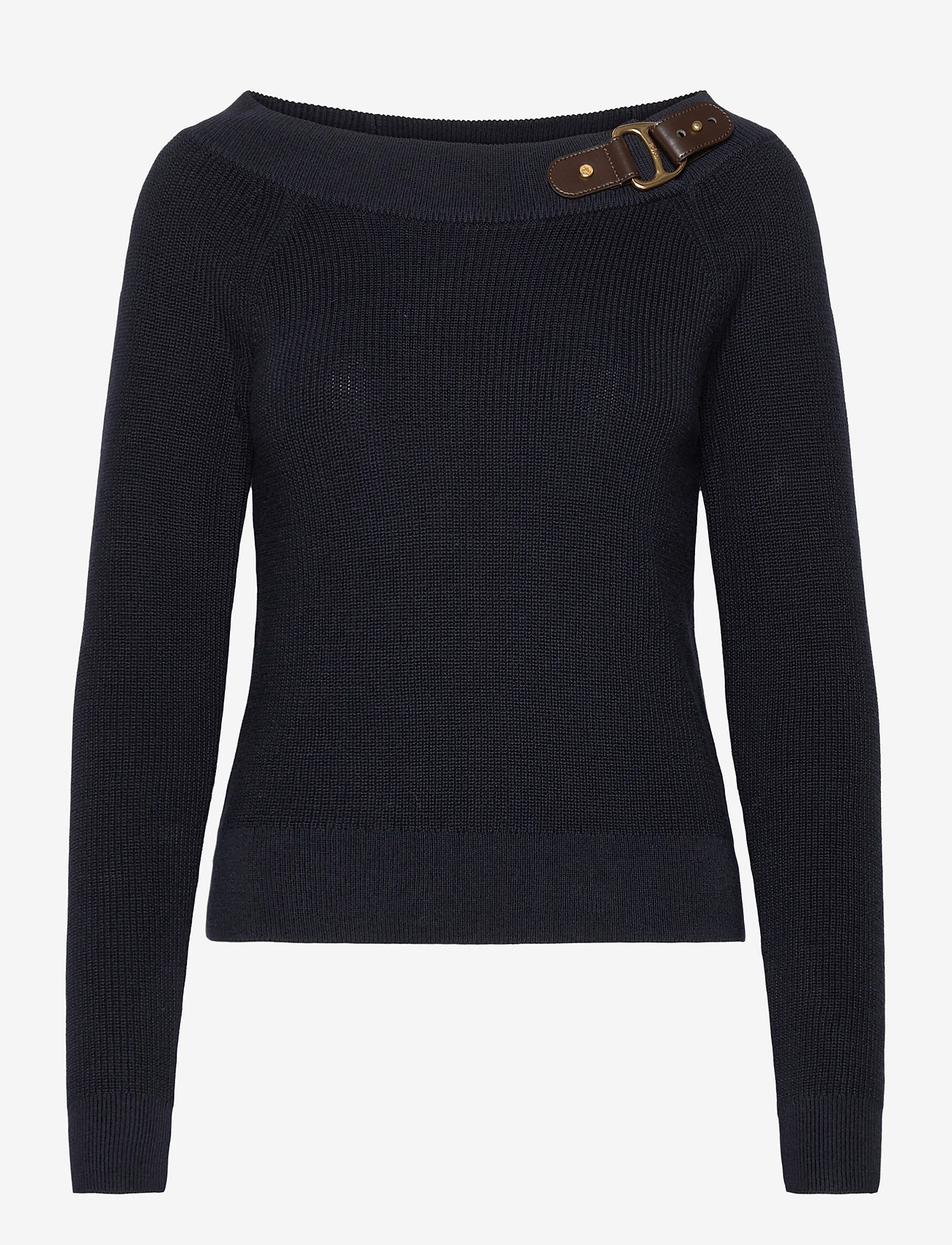 Lauren Ralph Lauren - Cotton Ballet-Neck Sweater - lauren navy - 0