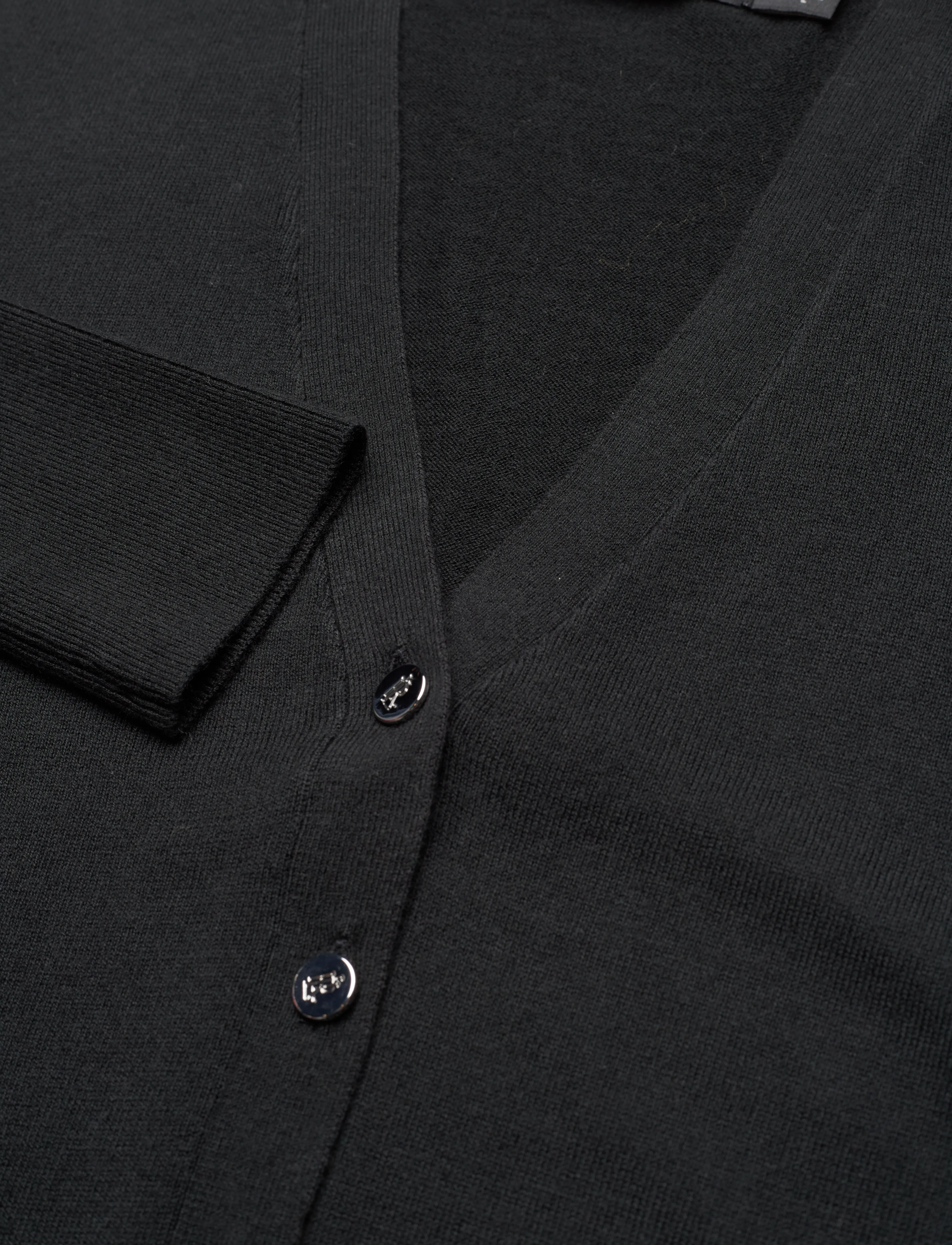 Lauren Ralph Lauren - COTTON MODAL-LS VN CARDIGAN - polo black - 2