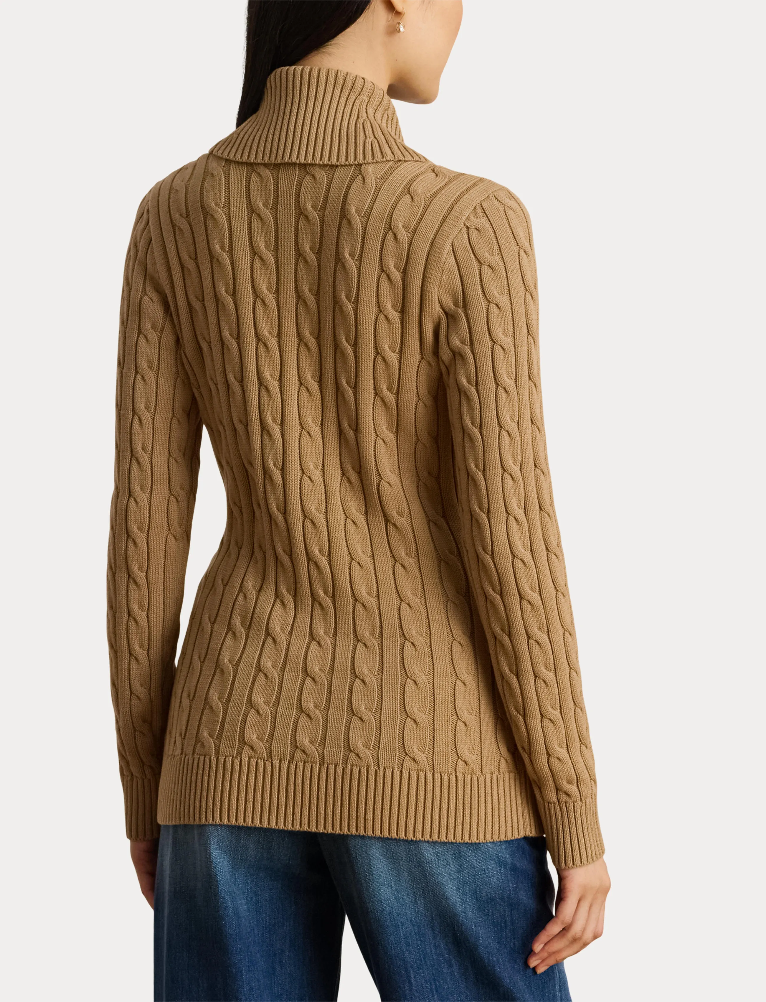 Lauren Ralph Lauren Buckled Cotton Sweater - Sünnipäev - CLASSIC CAMEL / brown