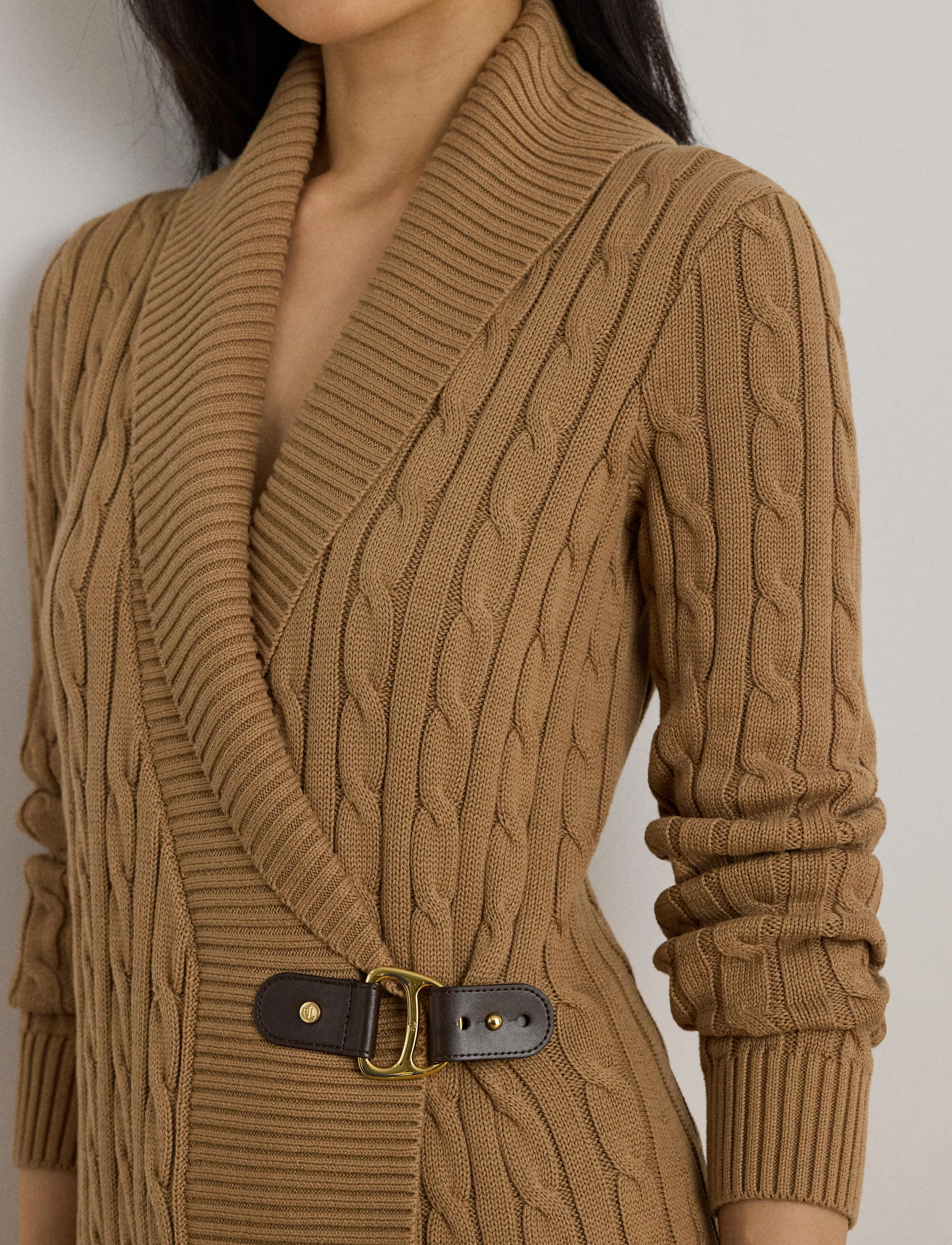 Lauren Ralph Lauren Gassed Cotton-ls Shawl Collar P/o