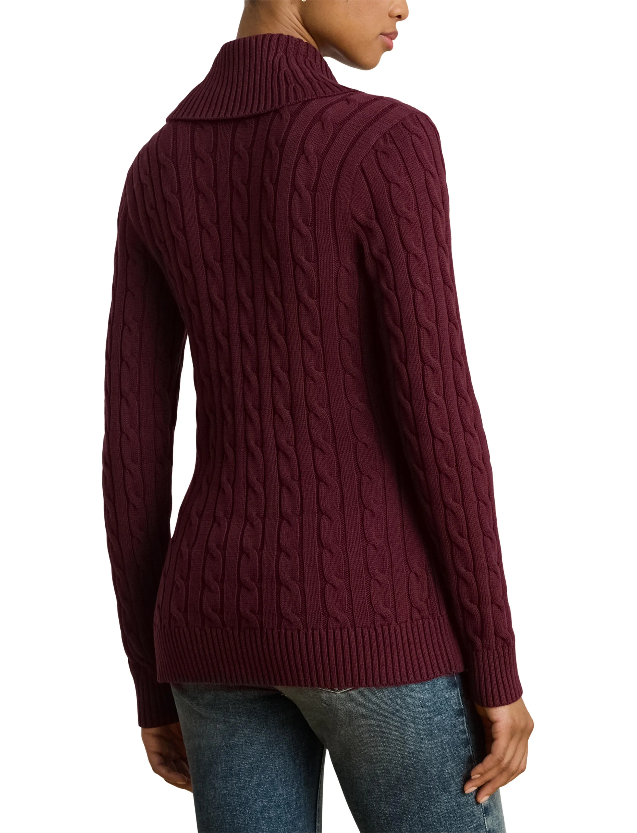 Buckle-Trim Cotton Sweater 4