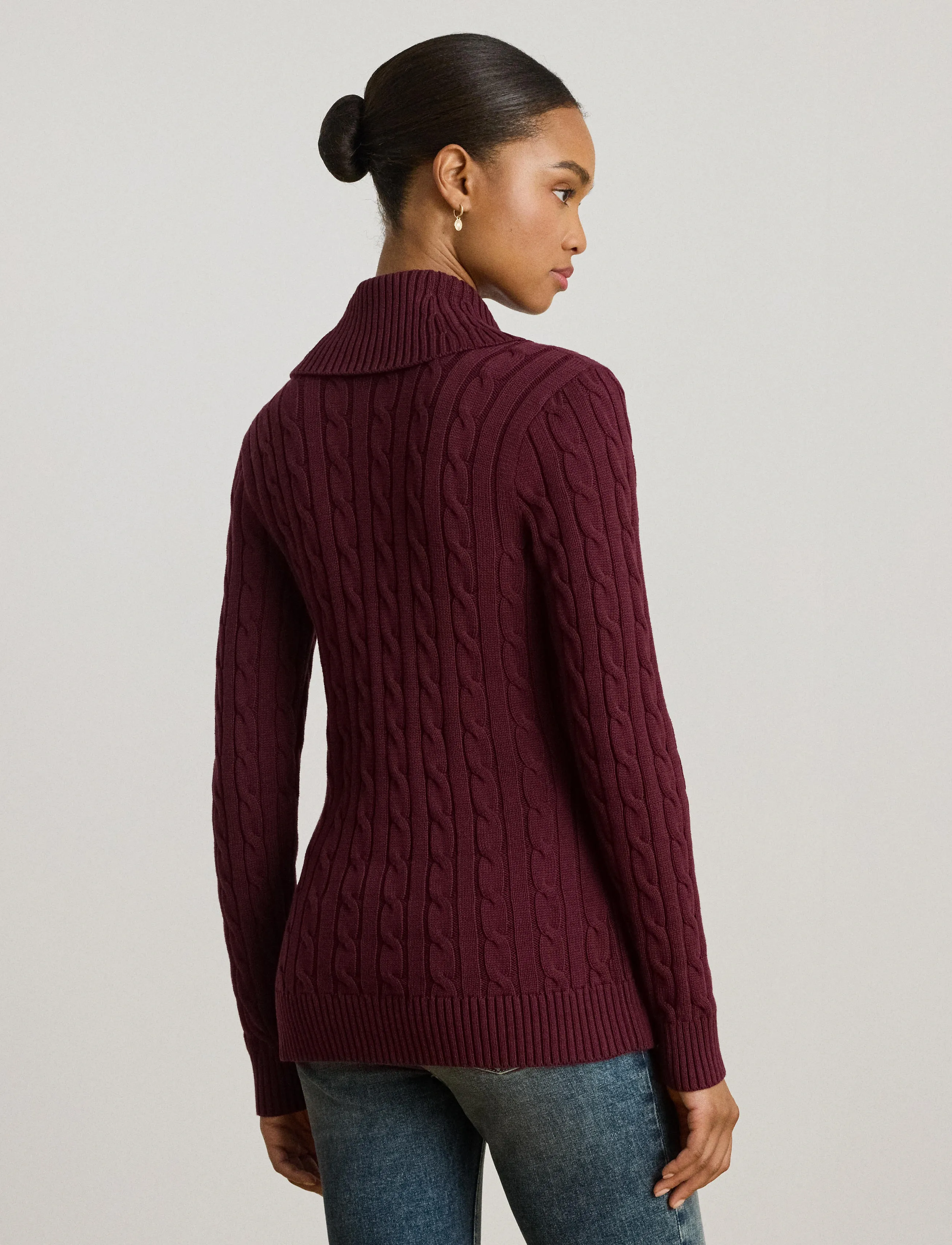 Buckle-Trim Cotton Sweater 7