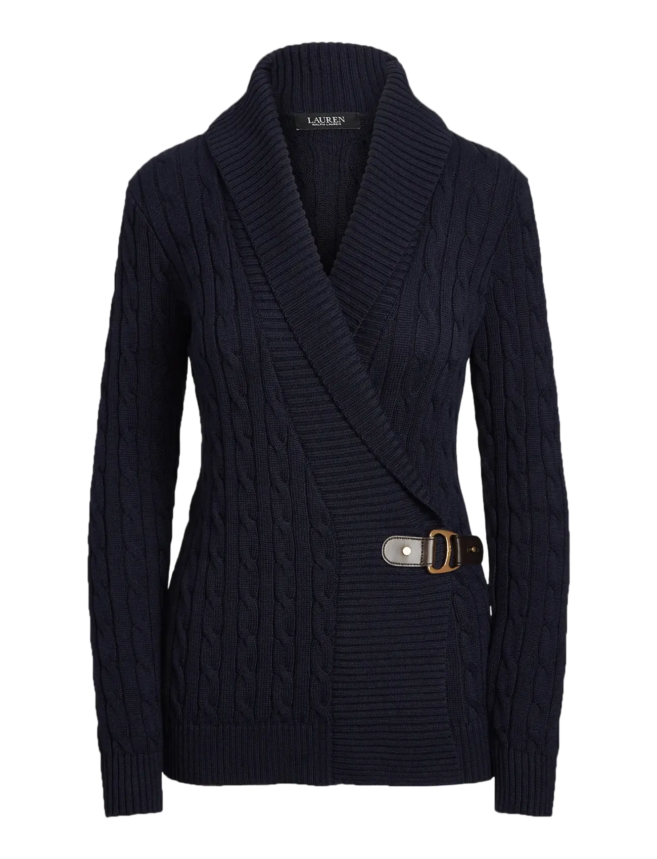 Lauren Ralph Lauren GASSED COTTON-LS SHAWL COLLAR P/O - Transitional Layering - LAUREN NAVY / navy