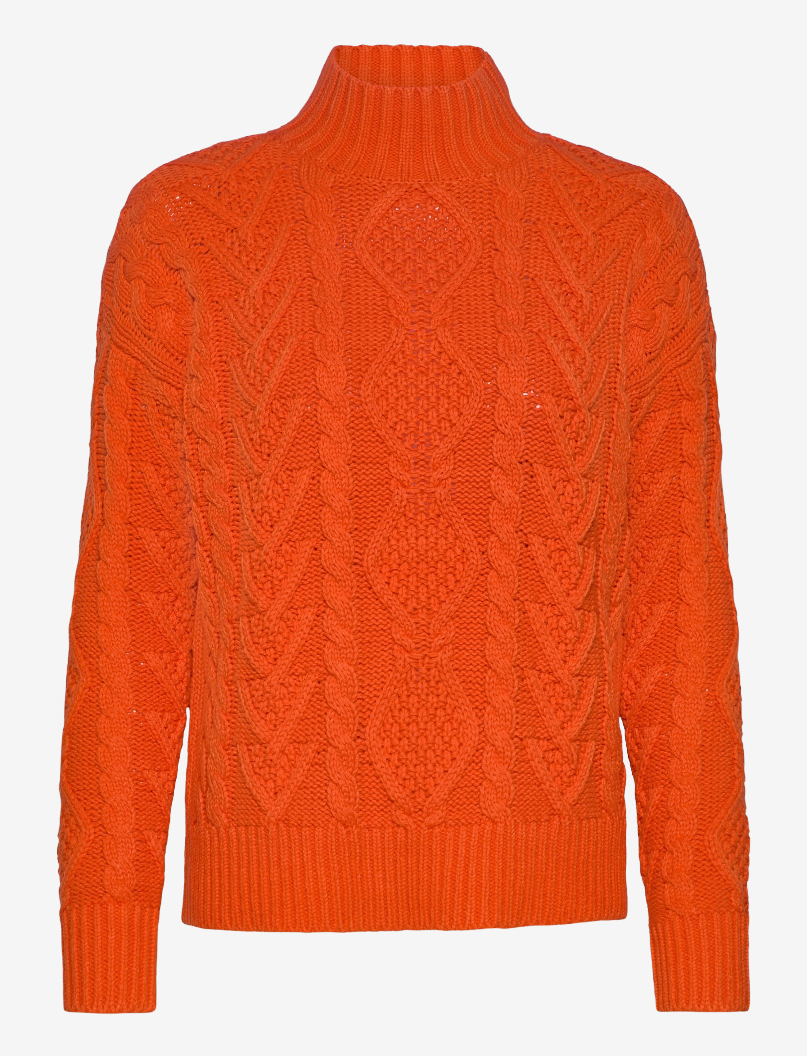 Lauren Ralph Lauren - COTTON ACRYLIC-LS MOCK NECK - dusk orange - 1