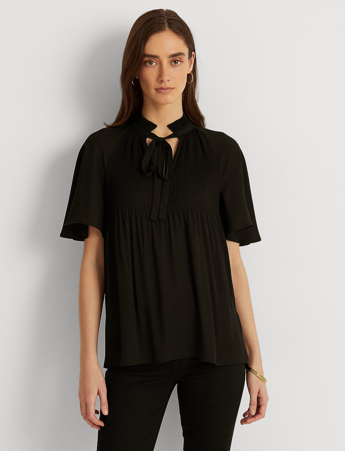 Lauren ralph lauren georgette top Clearance
