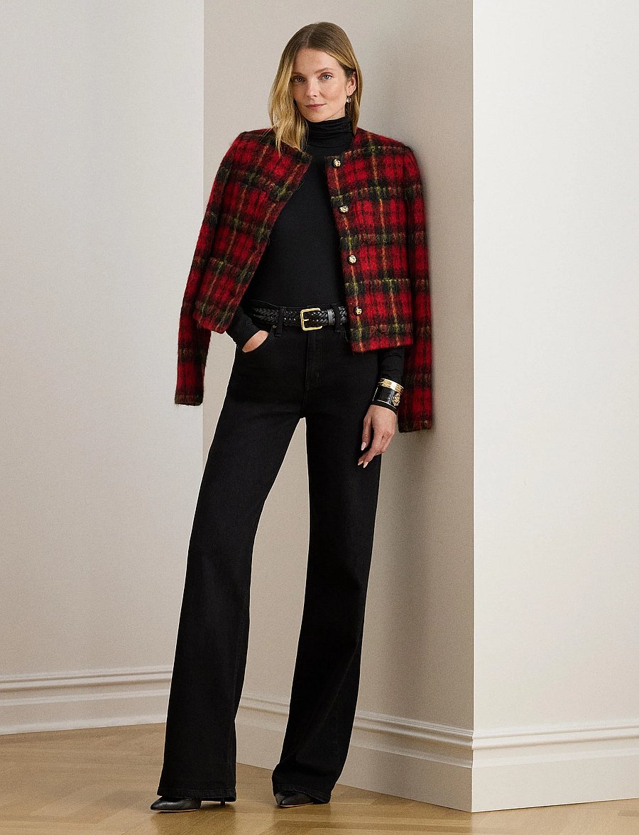 Lauren Ralph Lauren - Stretch Jersey Turtleneck - polotröjor - polo black - 0