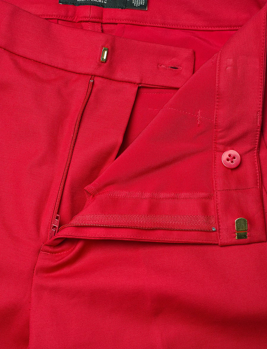 Lauren Ralph Lauren - STRETCH DBL CTN-PANT - slim fit-byxor - cruise red - 3