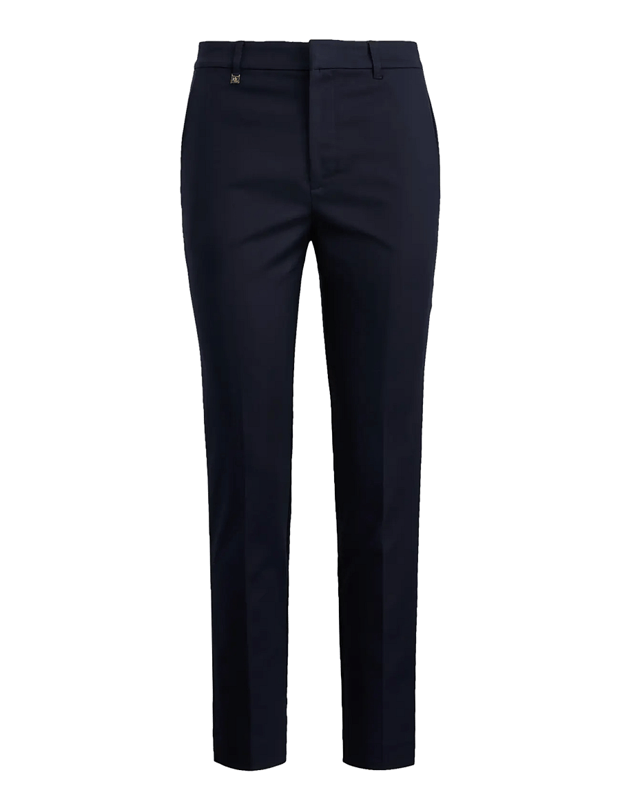 Lauren Ralph Lauren - Double-Faced Stretch Cotton Pant - aptemptos kelnės - lauren navy - 1