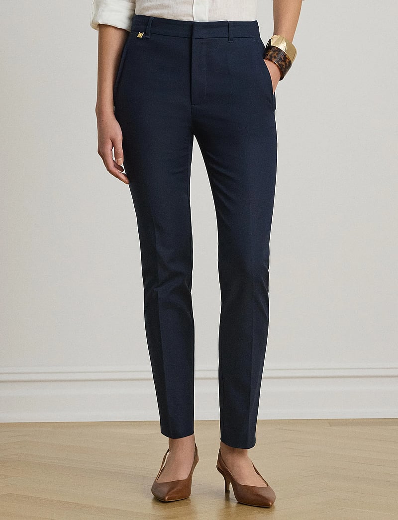 Lauren Ralph Lauren - STRETCH DBL CTN-PANT - slim fit bukser - lauren navy - 3