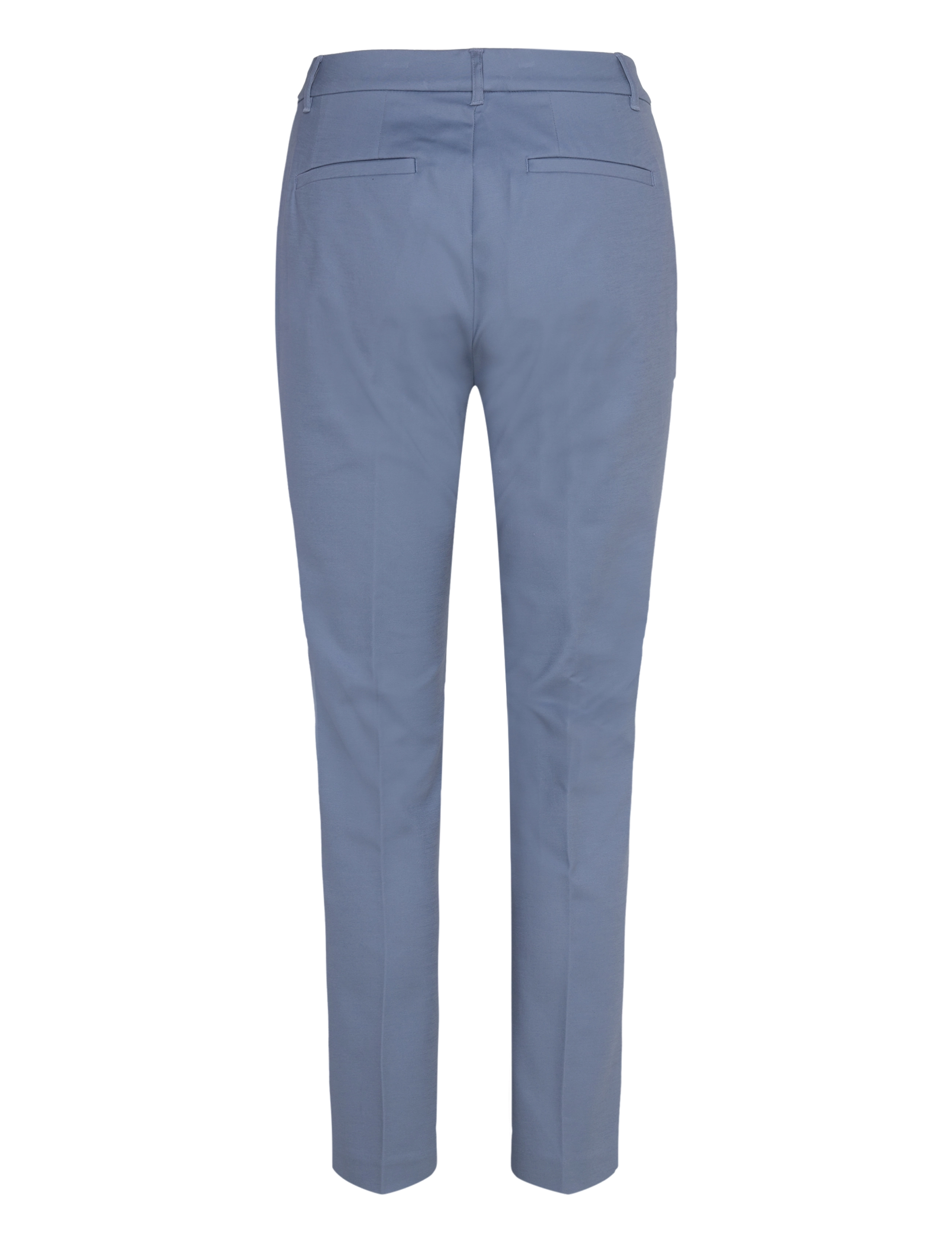 Lauren Ralph Lauren - Double-Faced Stretch Cotton Pant - slim fit bukser - pale azure - 1