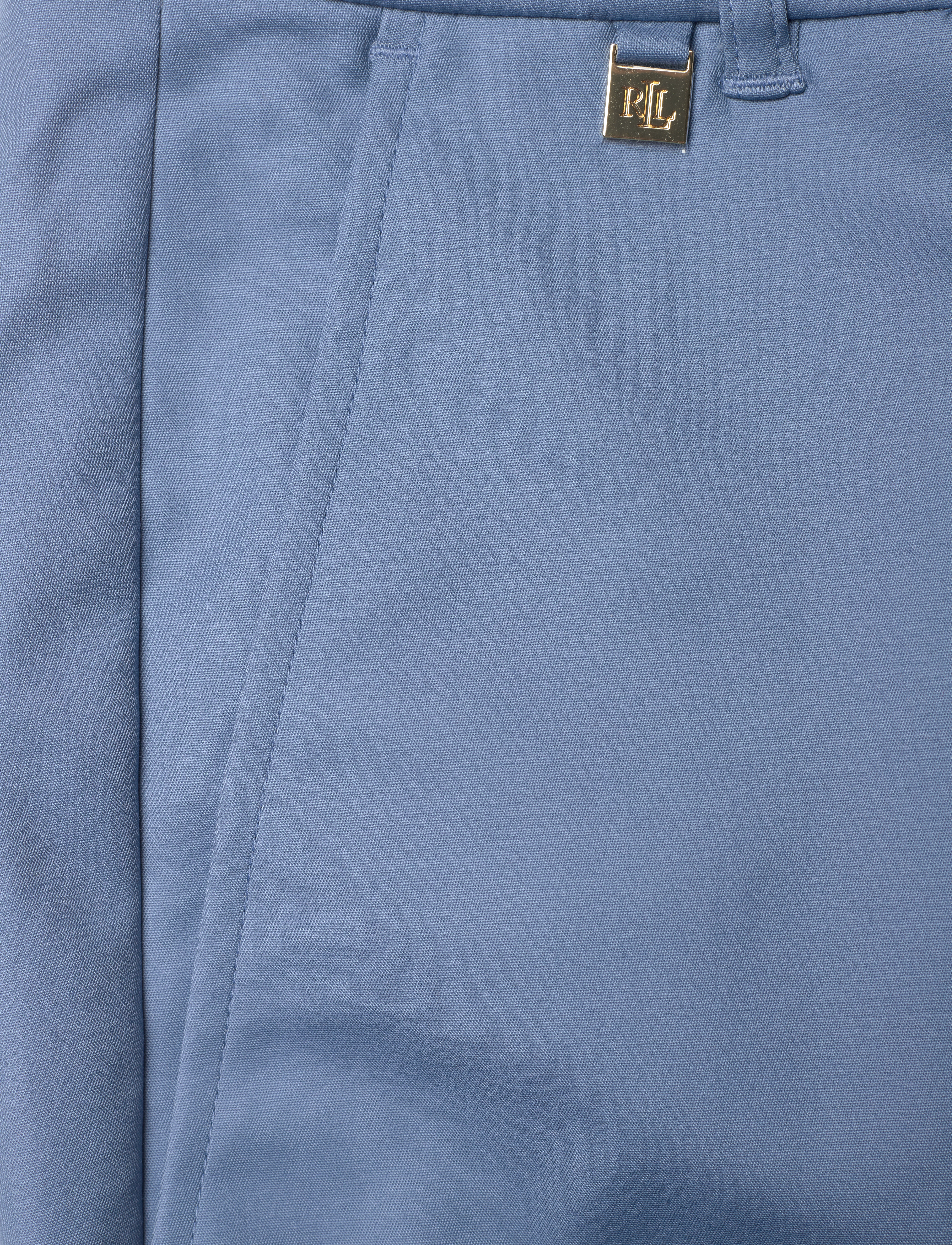 Lauren Ralph Lauren - Double-Faced Stretch Cotton Pant - slim fit bukser - pale azure - 2