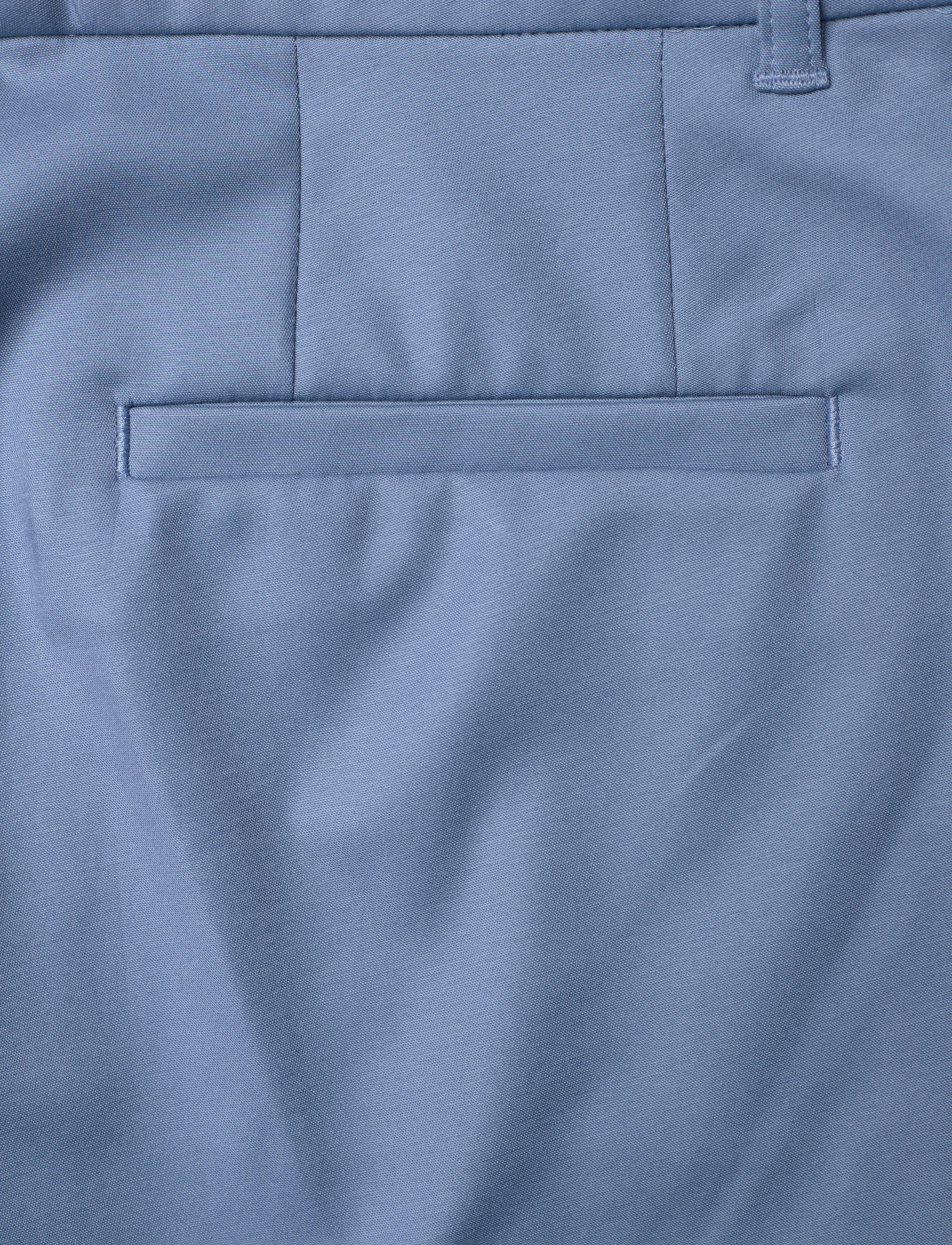 Lauren Ralph Lauren - Double-Faced Stretch Cotton Pant - slim fit bukser - pale azure - 4