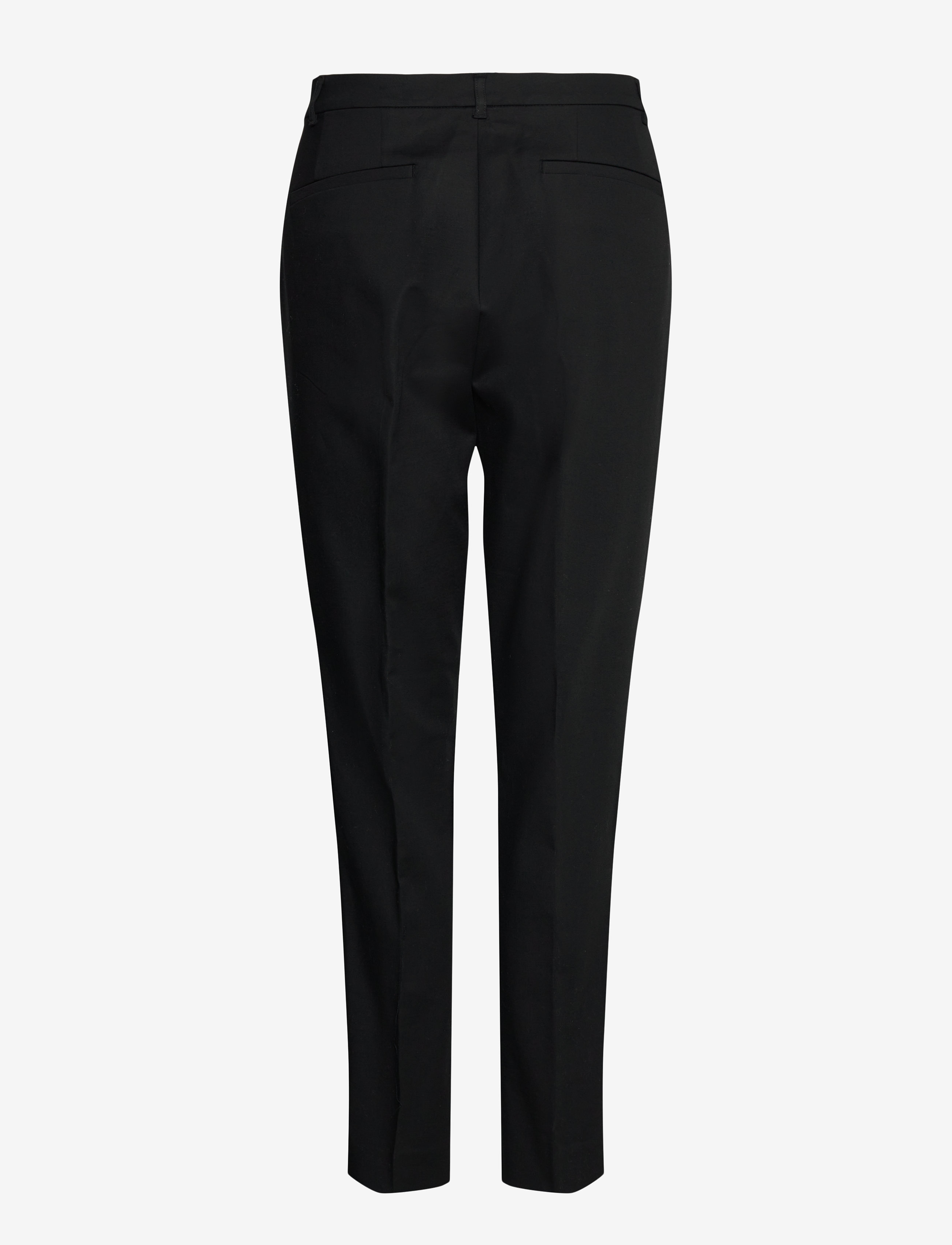 Lauren Ralph Lauren - Double-Faced Stretch Cotton Pant - slim fit bukser - polo black - 2