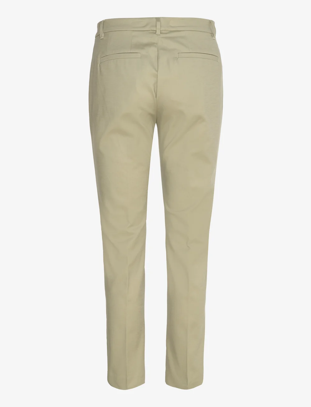 Lauren Ralph Lauren - Double-Faced Stretch Cotton Pant - slim fit bukser - sage green - 1