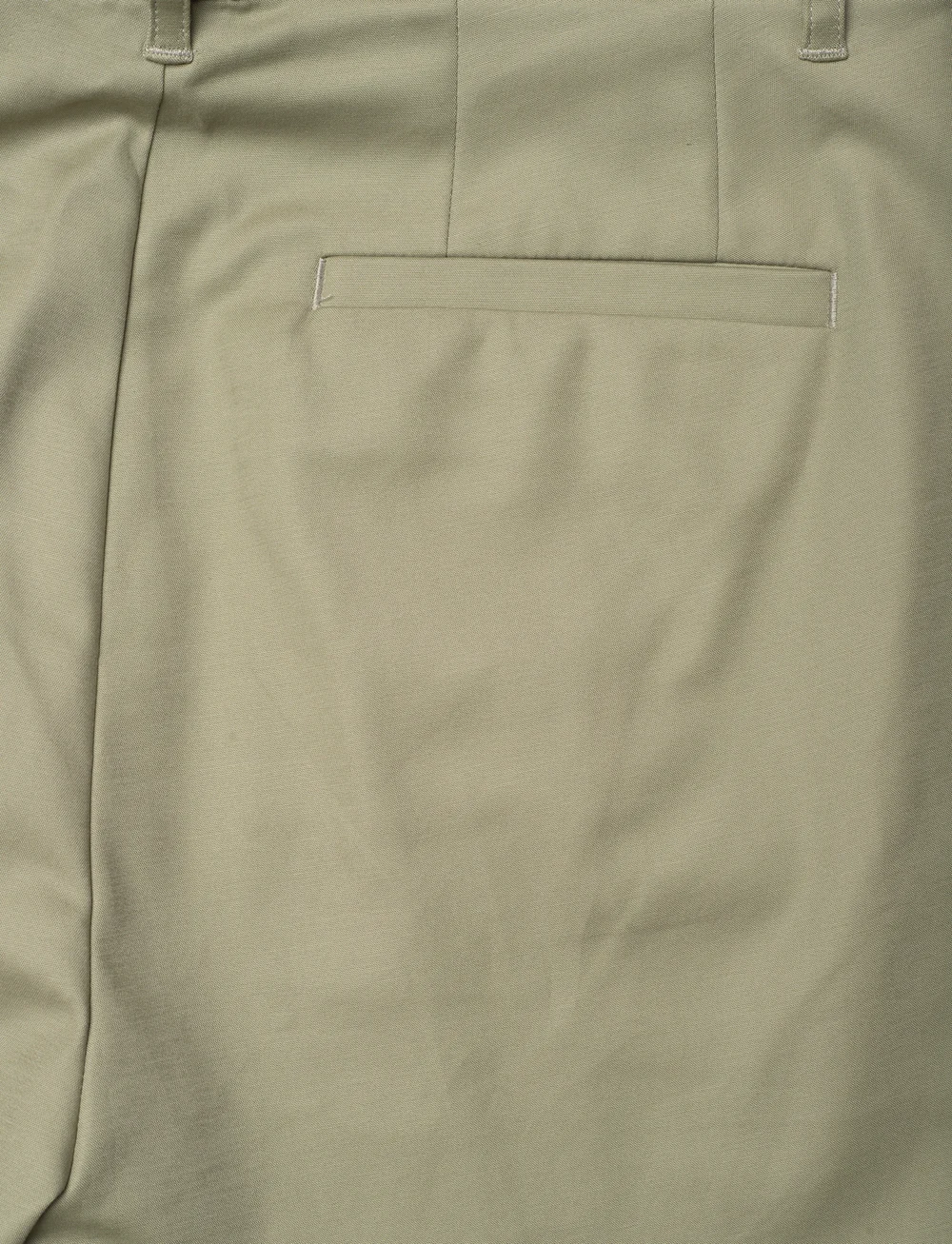Lauren Ralph Lauren - Double-Faced Stretch Cotton Pant - slim fit bukser - sage green - 4