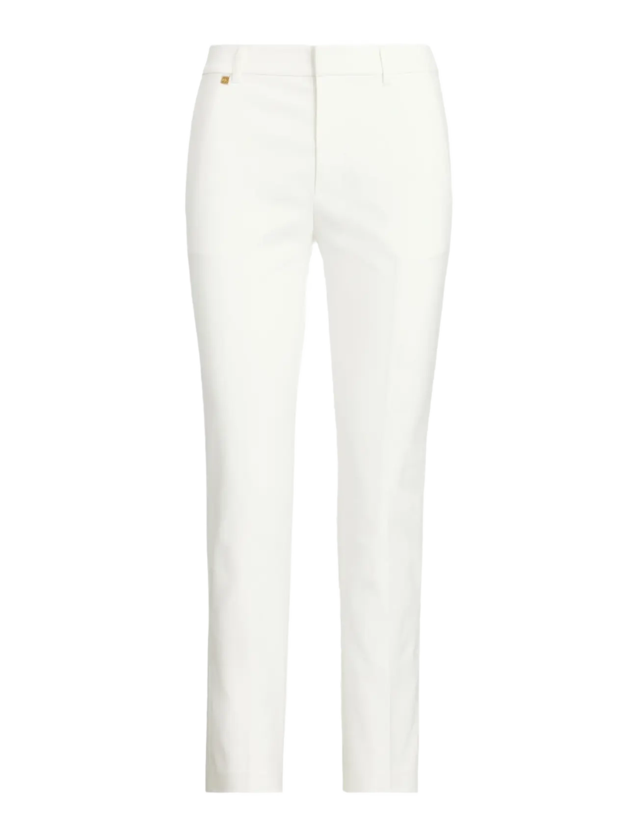 LAUREN RALPH LAUREN Double-Faced Stretch Baumwolle Hose Weiß - 44 - Damen