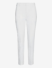Lauren Ralph Lauren - Double-Faced Stretch Cotton Pant - slim fit bukser - white - 1