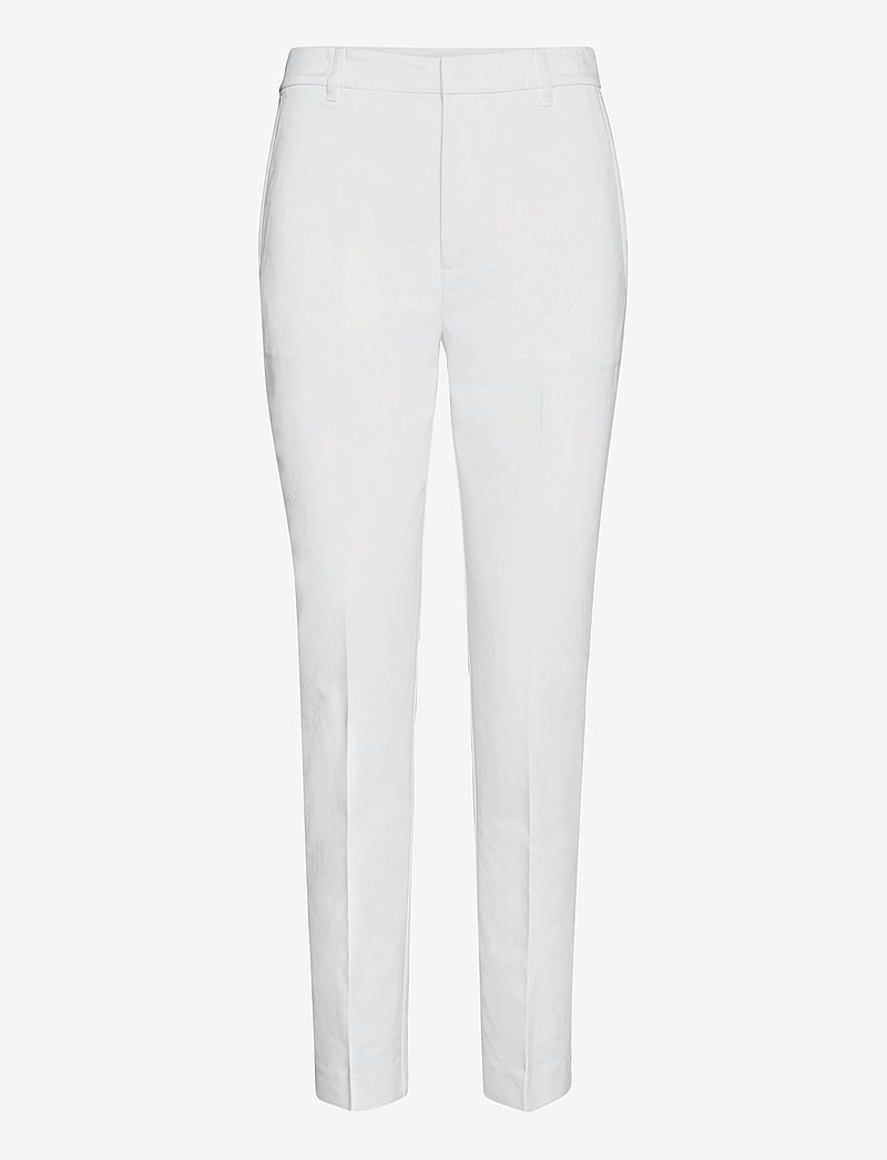 Lauren Ralph Lauren - Stretch Cotton-Blend Pant - slim fit-byxor - white - 1
