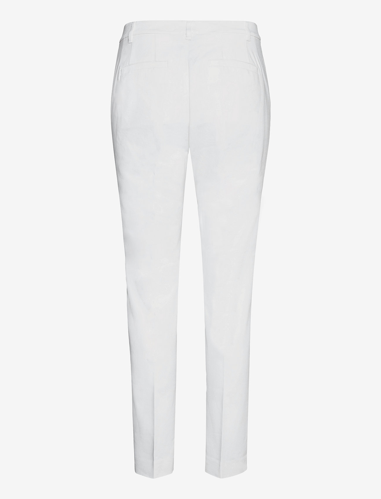 Lauren Ralph Lauren - Stretch Cotton-Blend Pant - slim fit-byxor - white - 2