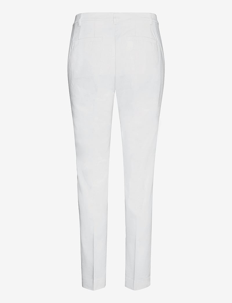Lauren Ralph Lauren - Stretch Cotton-Blend Pant - slim fit-byxor - white - 2