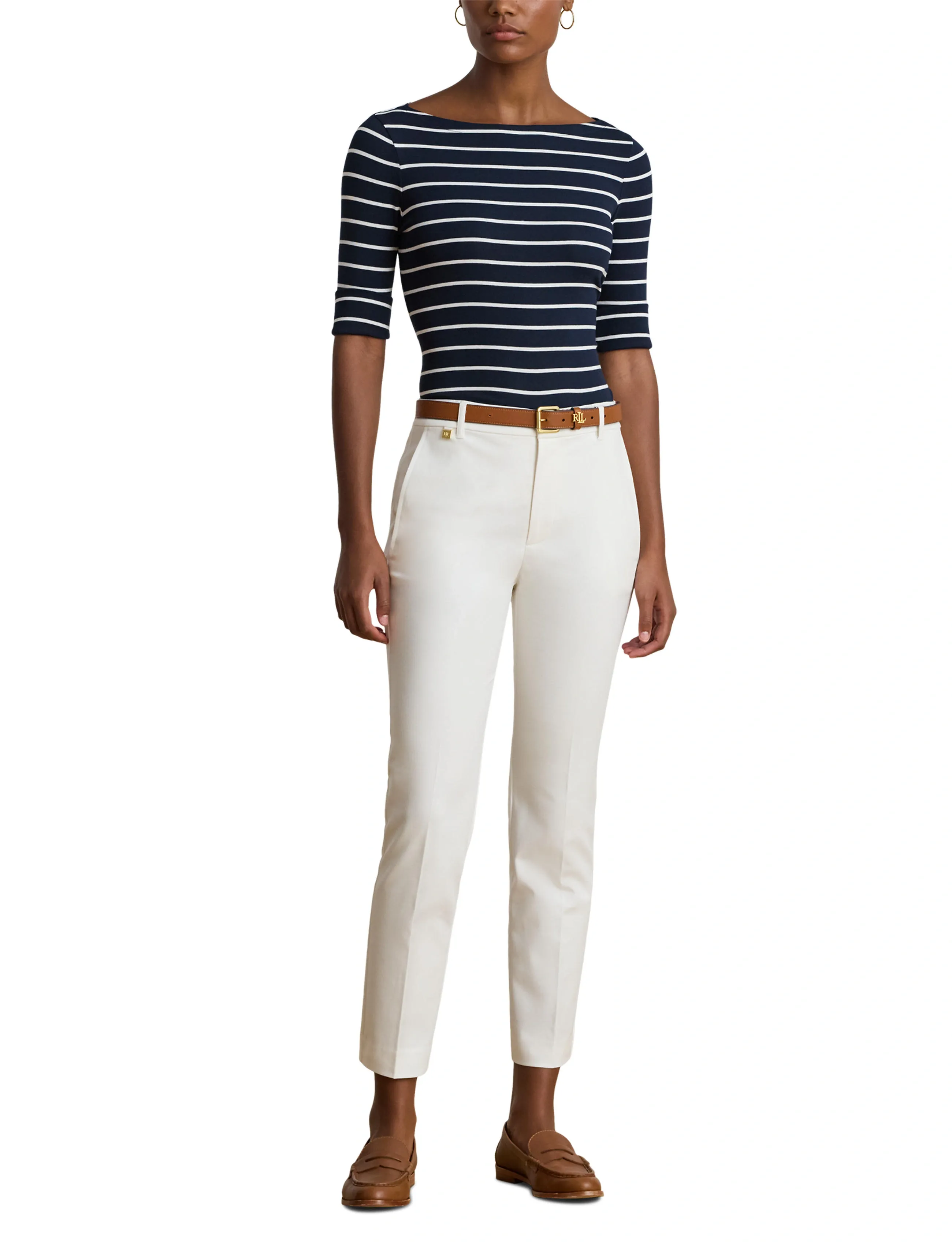 Lauren Ralph Lauren Double-Faced Stretch Cotton Pant kostymbyxor dam – bild 6