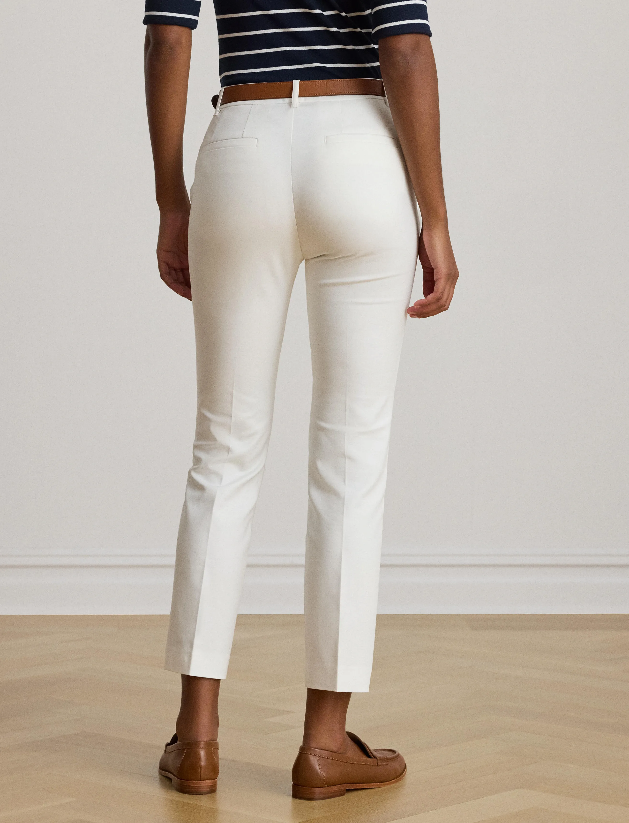 Lauren Ralph Lauren Double-Faced Stretch Cotton Pant kostymbyxor dam – bild 7