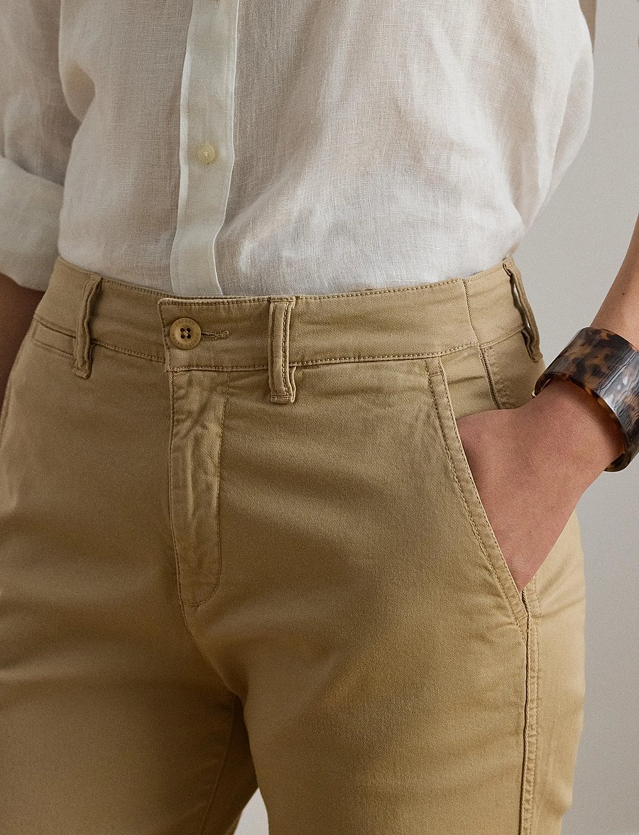 Lauren Ralph Lauren - Slim Fit Stretch Chino Pant - chinos - birch tan - 4