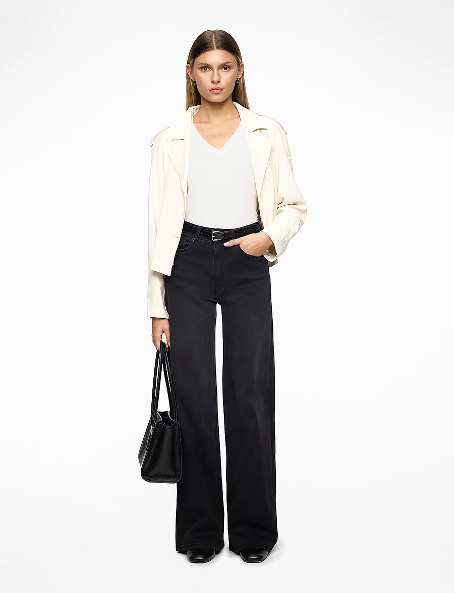 Lauren Ralph Lauren - RFND STRTCH 1X1 RIB-ELB-KNT - pullover - white - 3