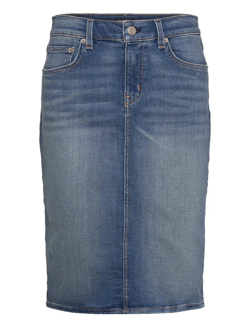 Lauren Ralph Lauren - SP STR ECO IN DNM-SKIRT - jeansröcke - sunset indigo was - 0