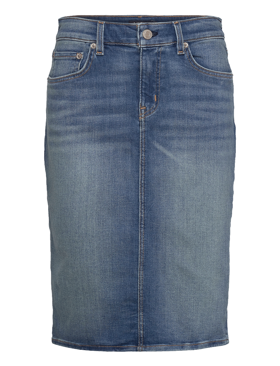 Lauren Ralph Lauren - Denim Skirt - jeanskjolar - sunset indigo was - 1