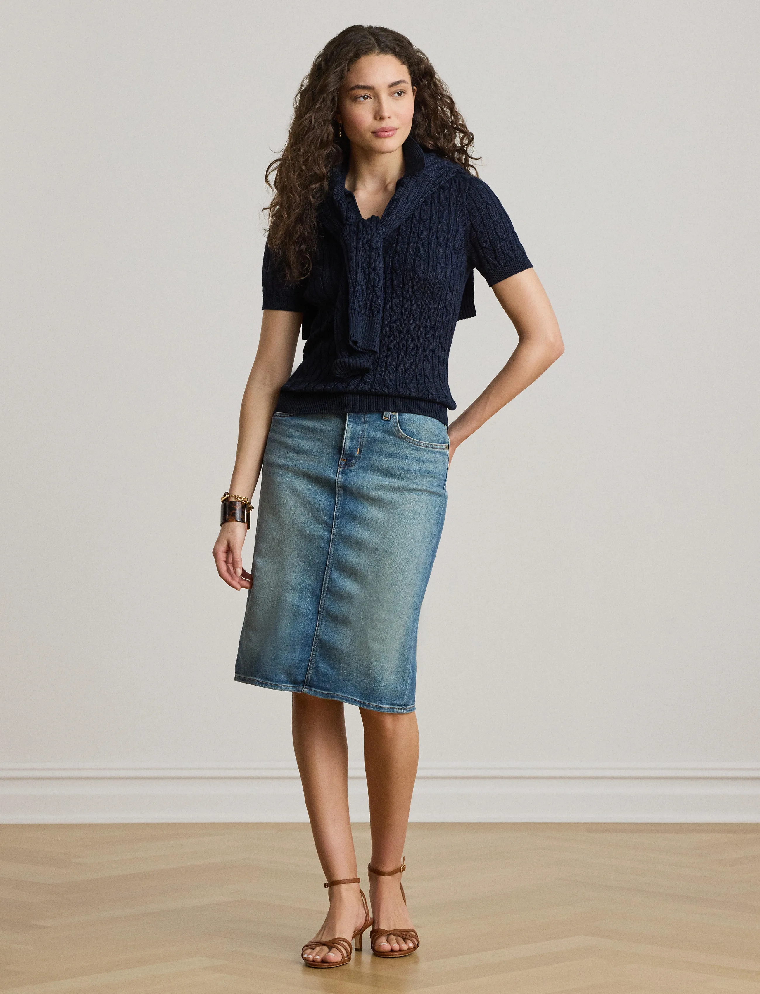 Lauren Ralph Lauren - SP STR ECO IN DNM-SKIRT - jupes en jeans - sunset indigo was - 5