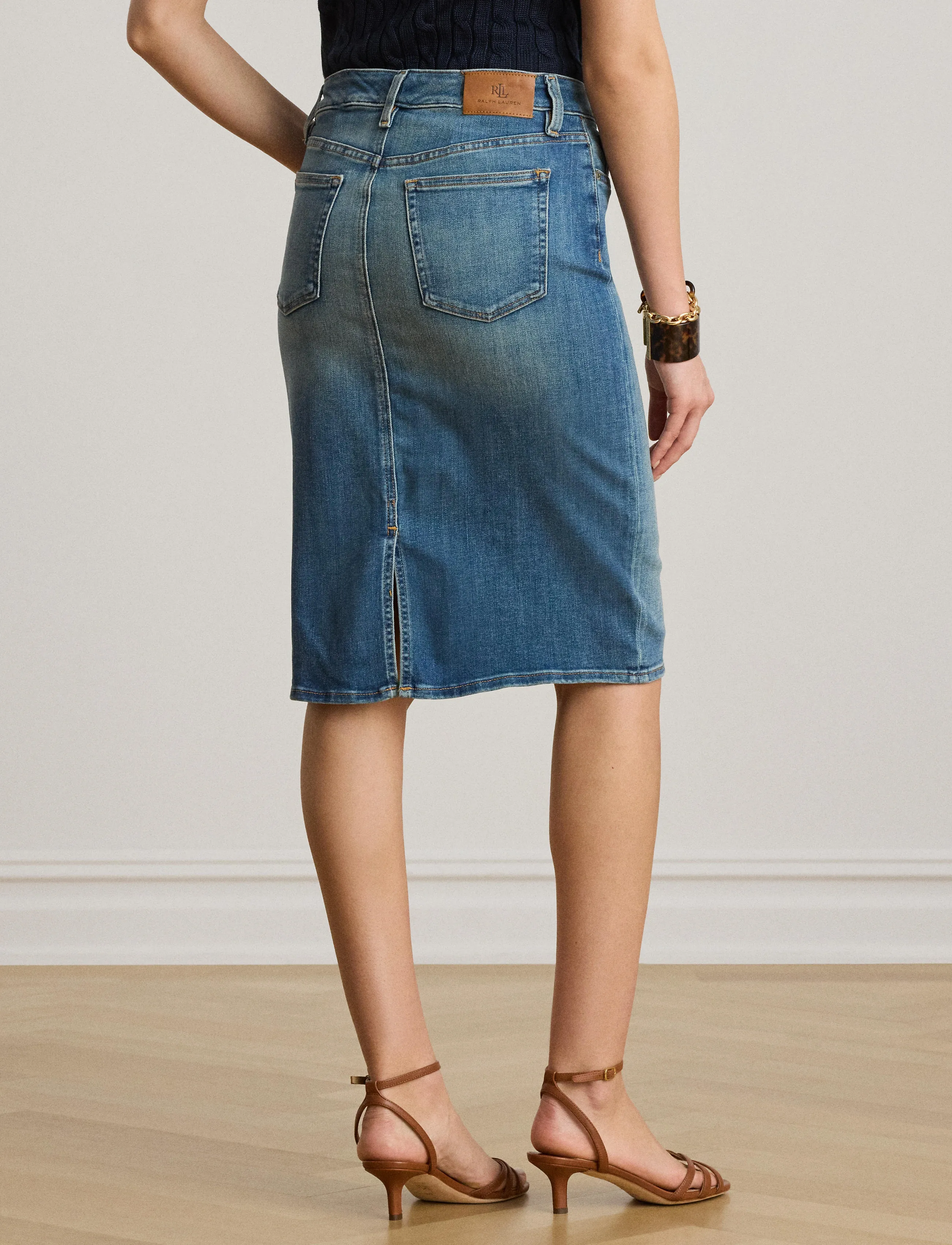 Lauren Ralph Lauren SP STR ECO IN DNM-SKIRT - Lauren Ralph Lauren - SUNSET INDIGO WAS / blue