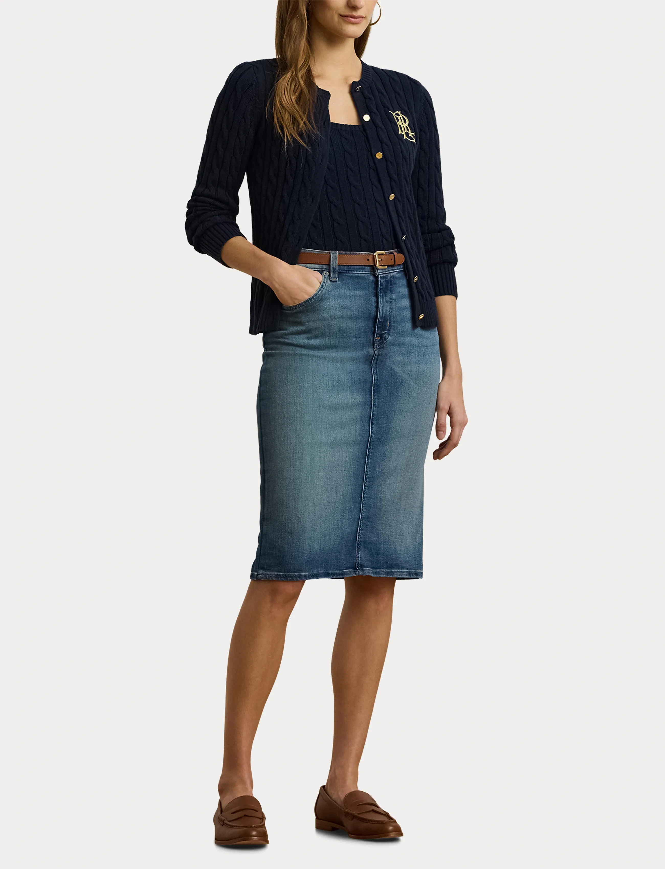 Lauren Ralph Lauren Denim Skirt jeanskjolar dam – bild 9
