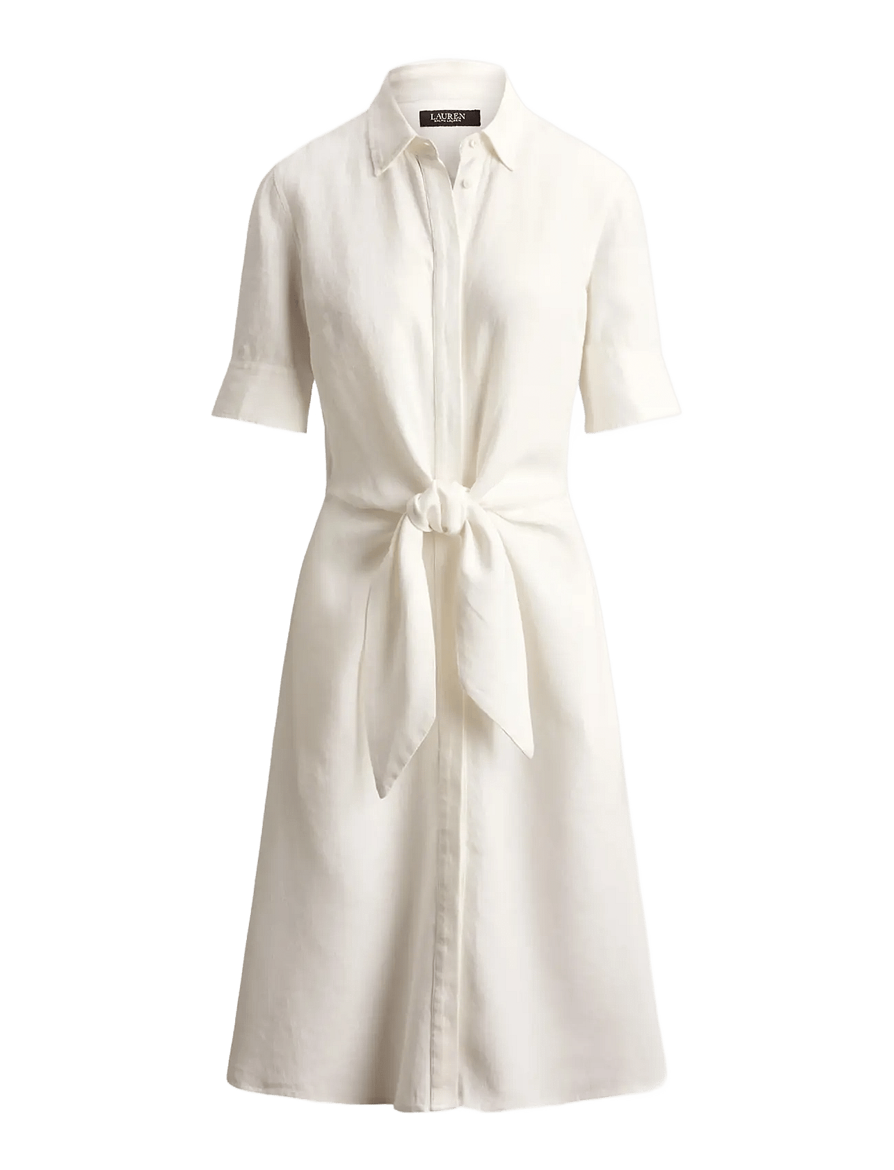 Linen Shirtdress - White Hvit US 4