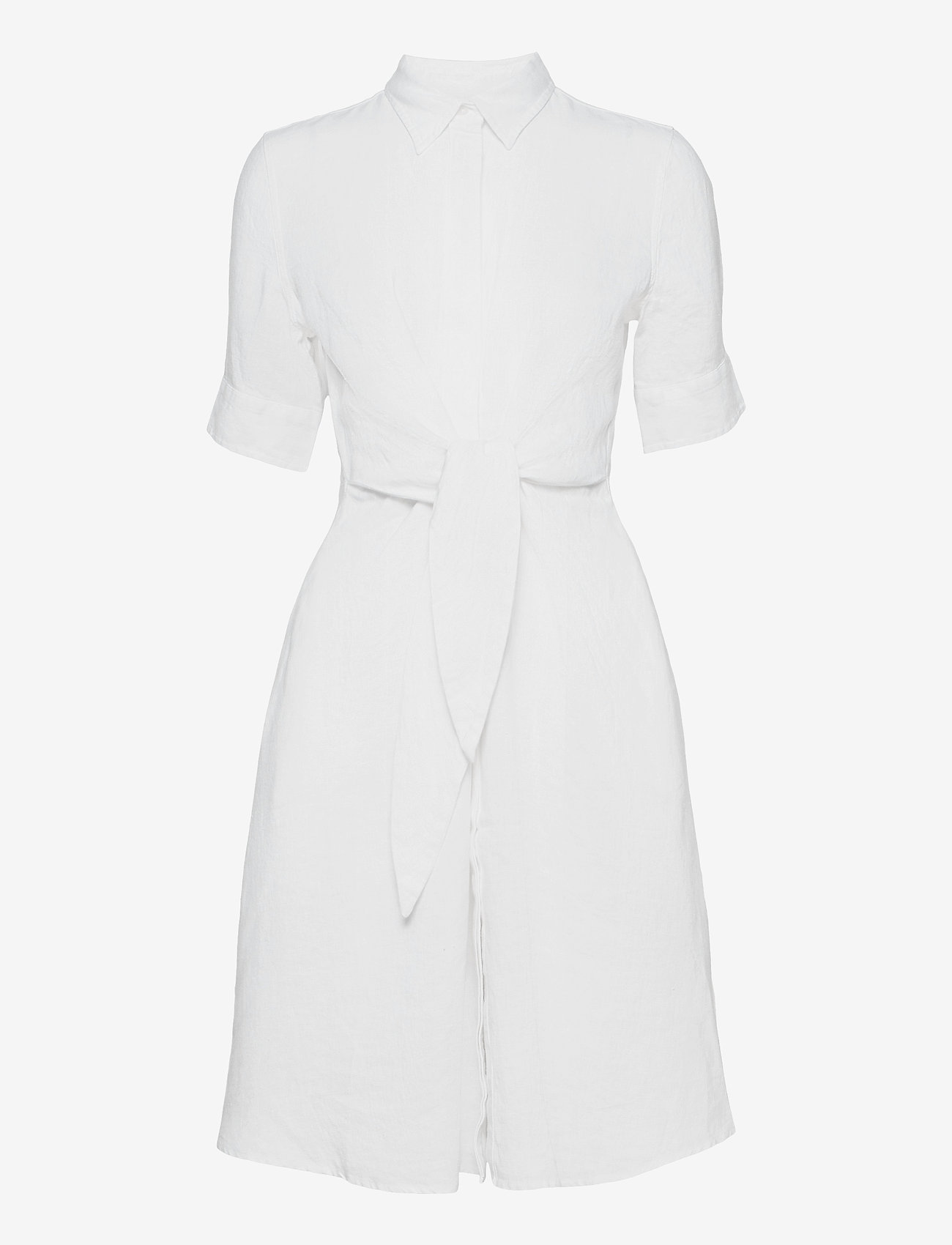 Lauren Ralph Lauren - Linen Shirtdress - midi dresses - white - 1
