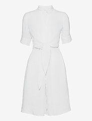 Linen Shirtdress - WHITE