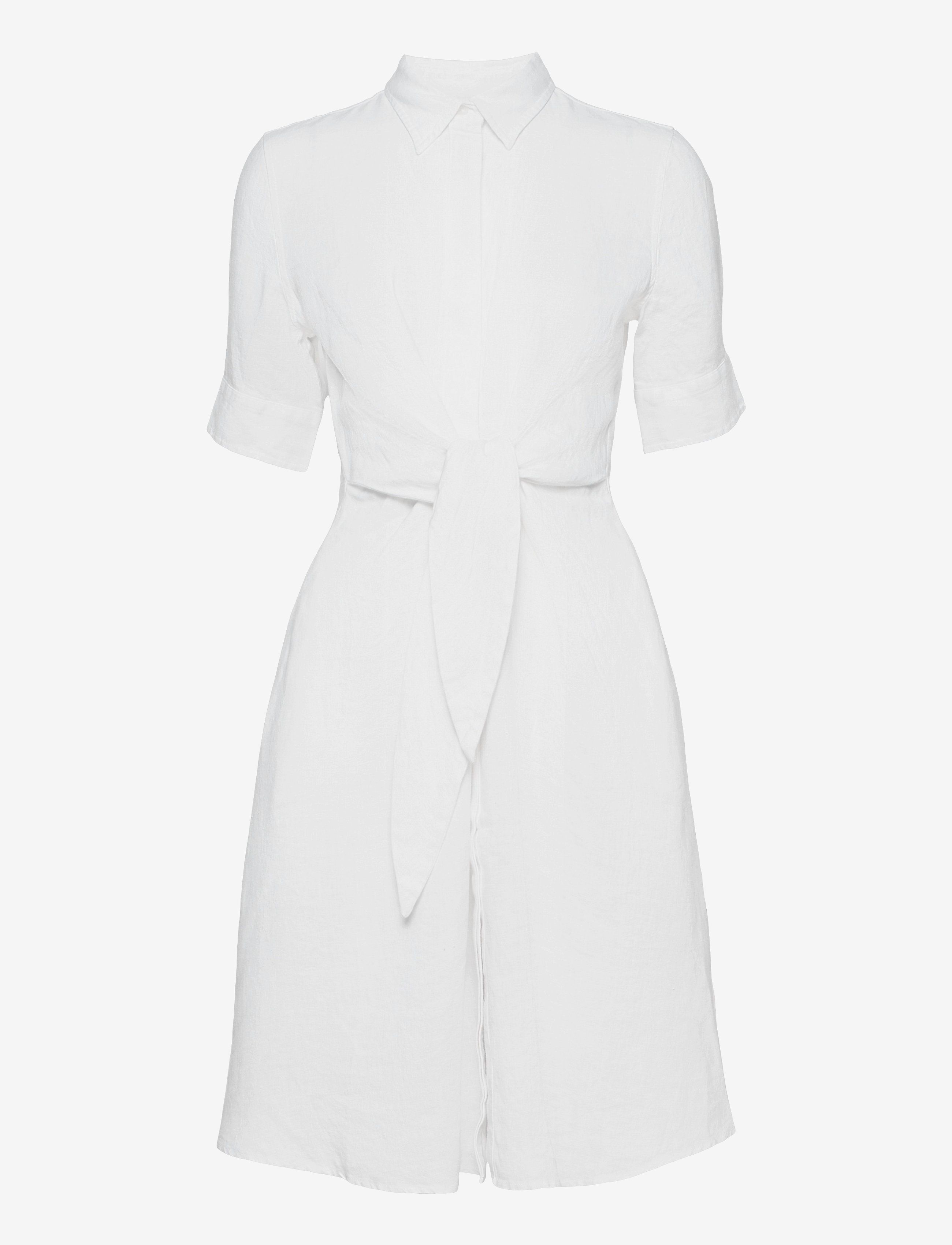 Lauren Ralph Lauren CLASSIC LINEN-DRESS - Clothing - WHITE / white