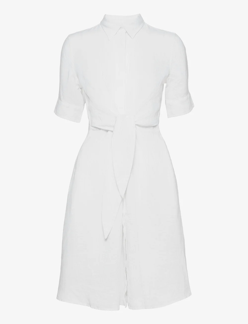 Lauren Ralph Lauren - Linen Shirtdress - shirt dresses - white - 1