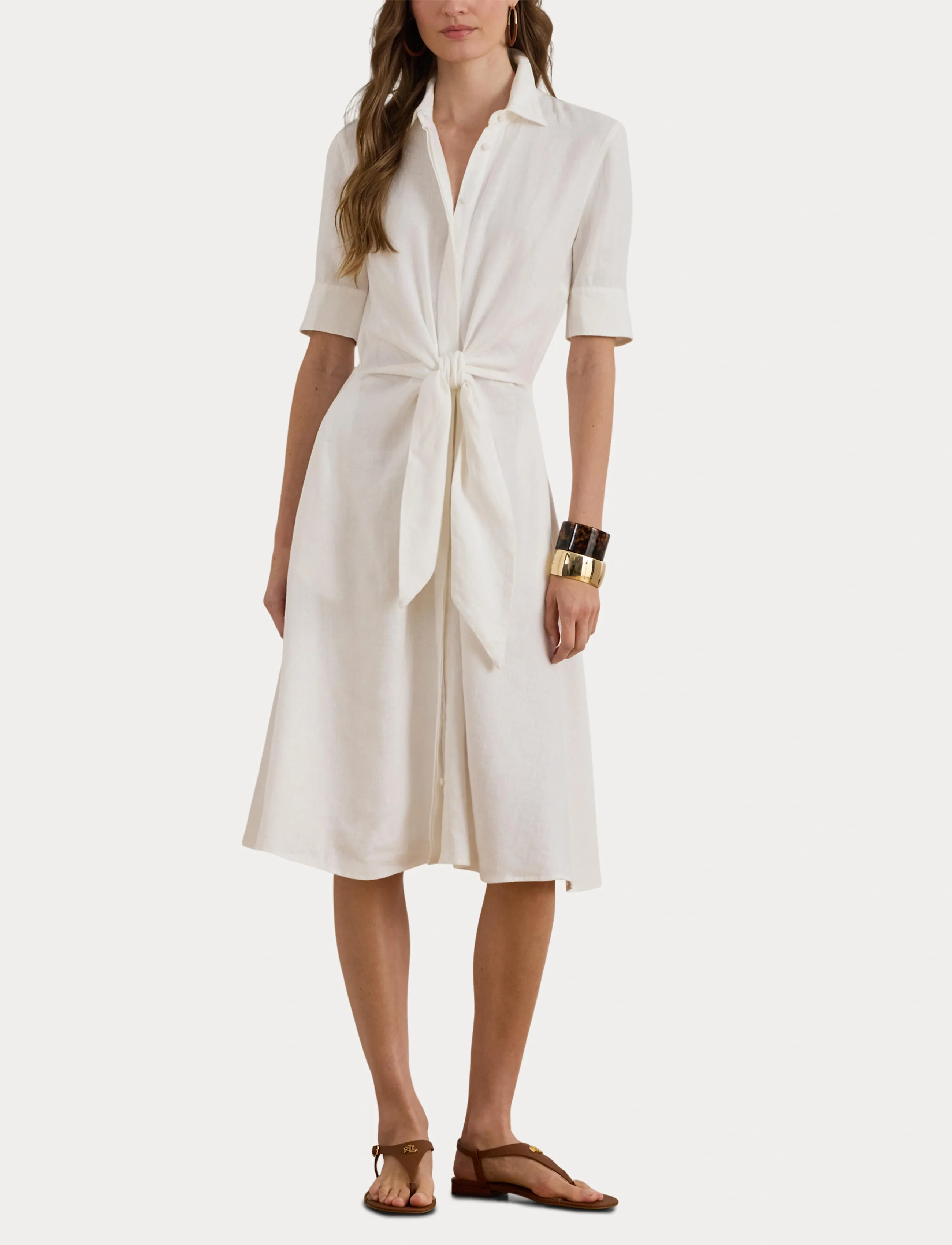 Lauren Ralph Lauren Classic Linen-Dress klänningar dam – bild 7