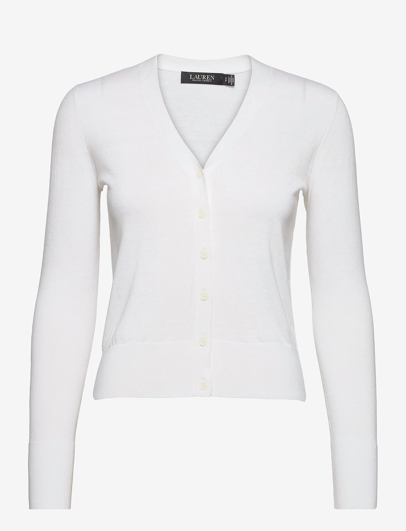Lauren Ralph Lauren - Cotton-Modal Cardigan Sweater - cardigans - white - 1