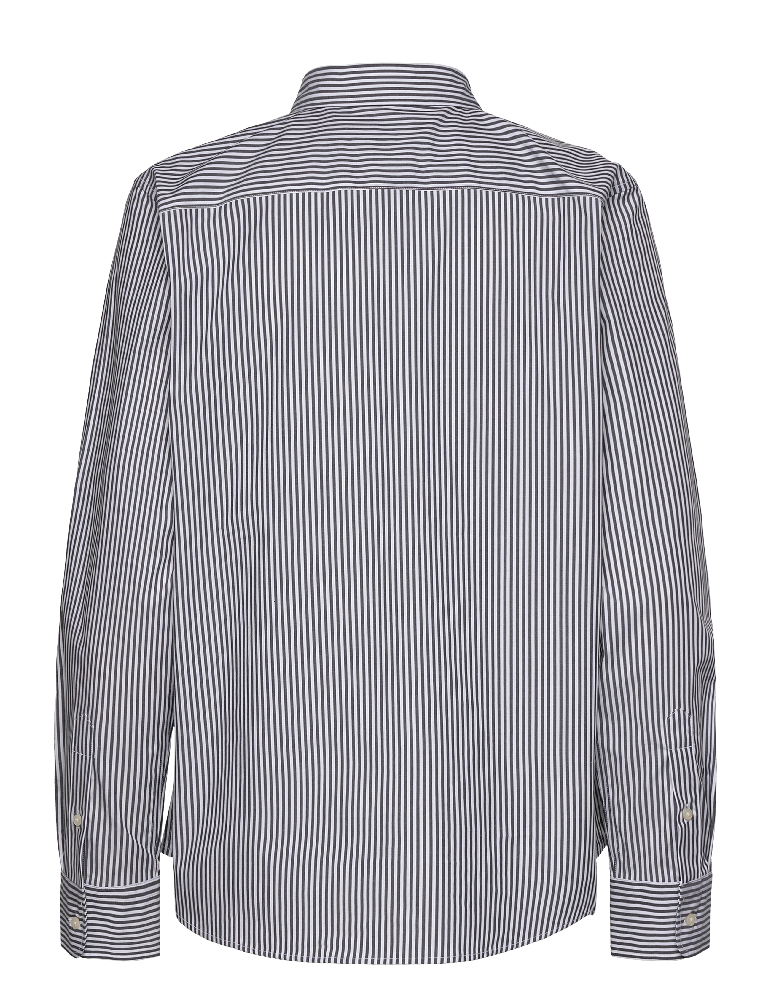 Lauren Ralph Lauren - Classic Fit Striped Cotton Shirt - pikkade varrukatega särgid - black/white - 2