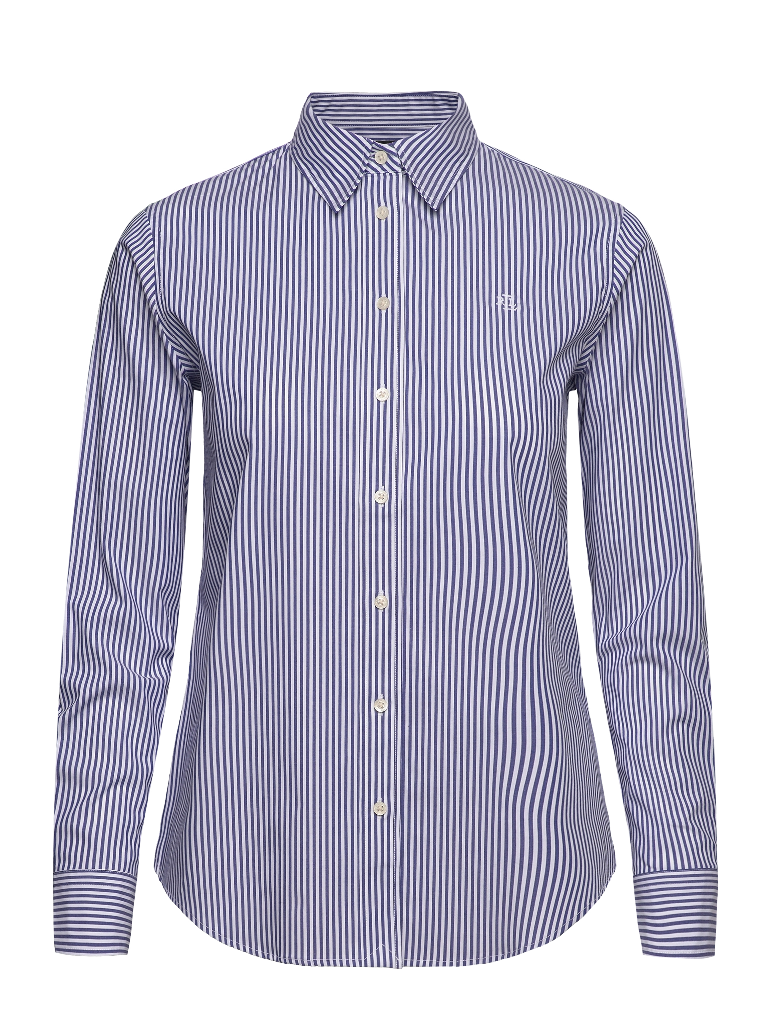 Lauren Ralph Lauren Classic Fit Striped Cotton Shirt, XS, Multi/patterned, Skjorter > Langærmede, Dame