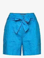 Lauren Ralph Lauren - Belted Linen Short - kasdienio stiliaus šortai - blaze ocean - 0