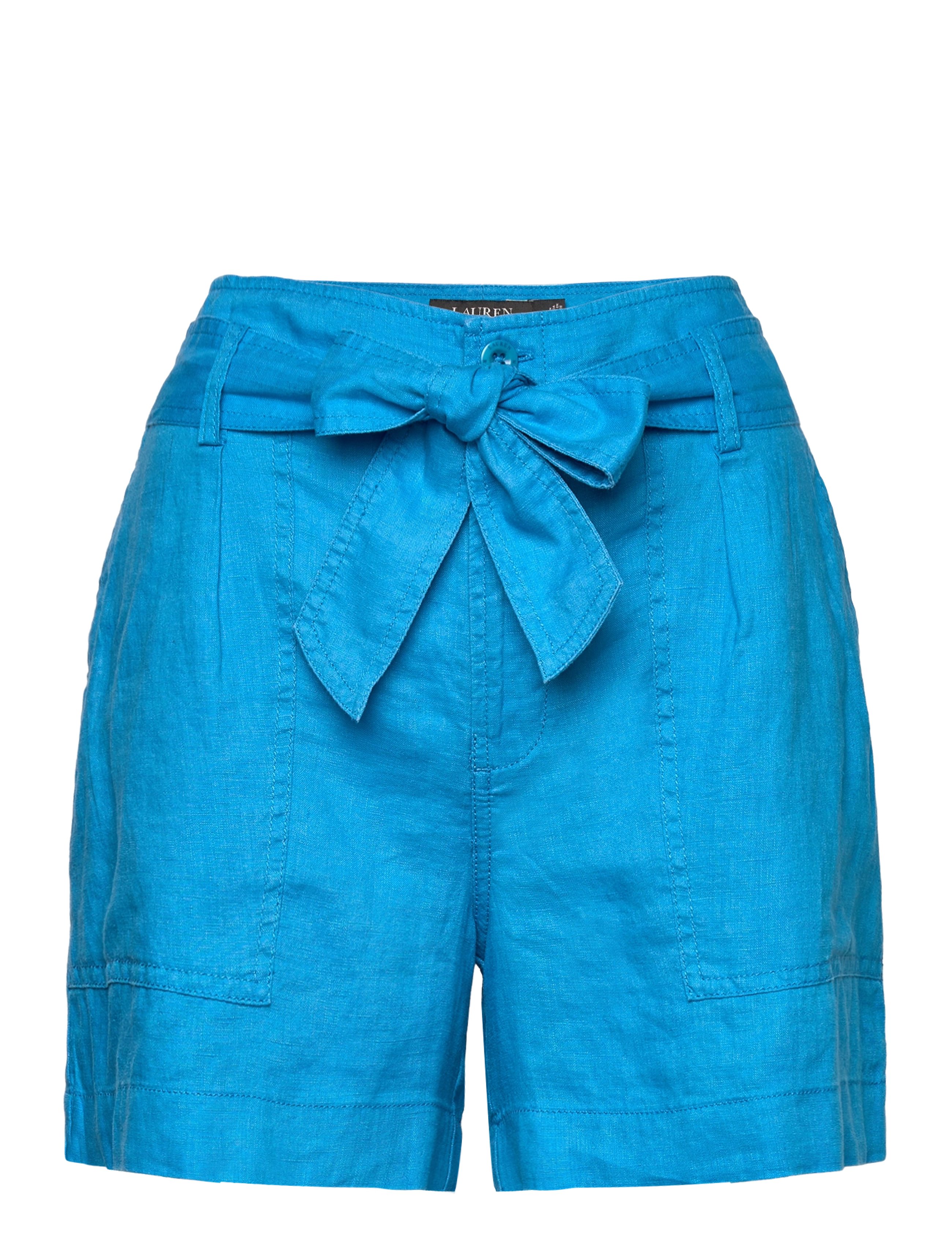 Lauren Ralph Lauren - Belted Linen Short - casual shorts - blaze ocean - 1