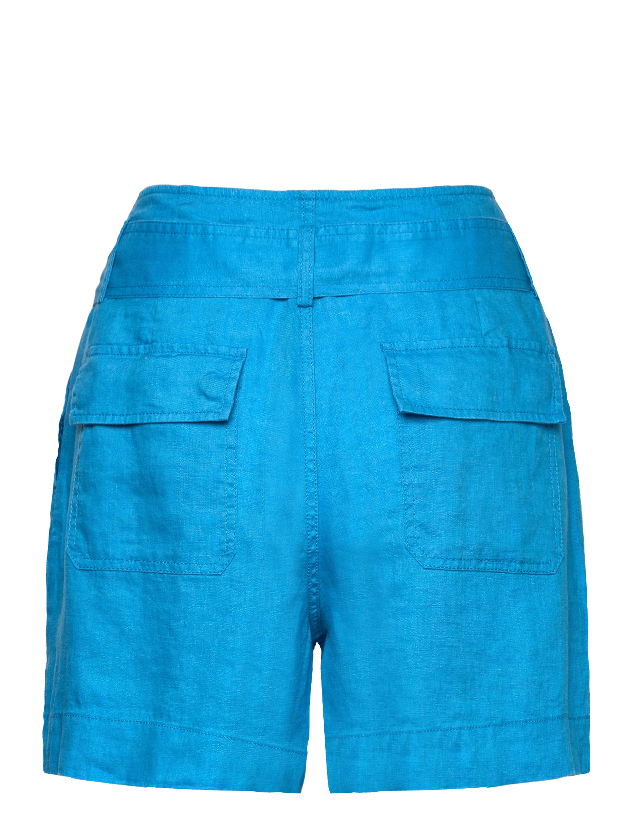 Lauren Ralph Lauren - Belted Linen Short - casual shorts - blaze ocean - 2
