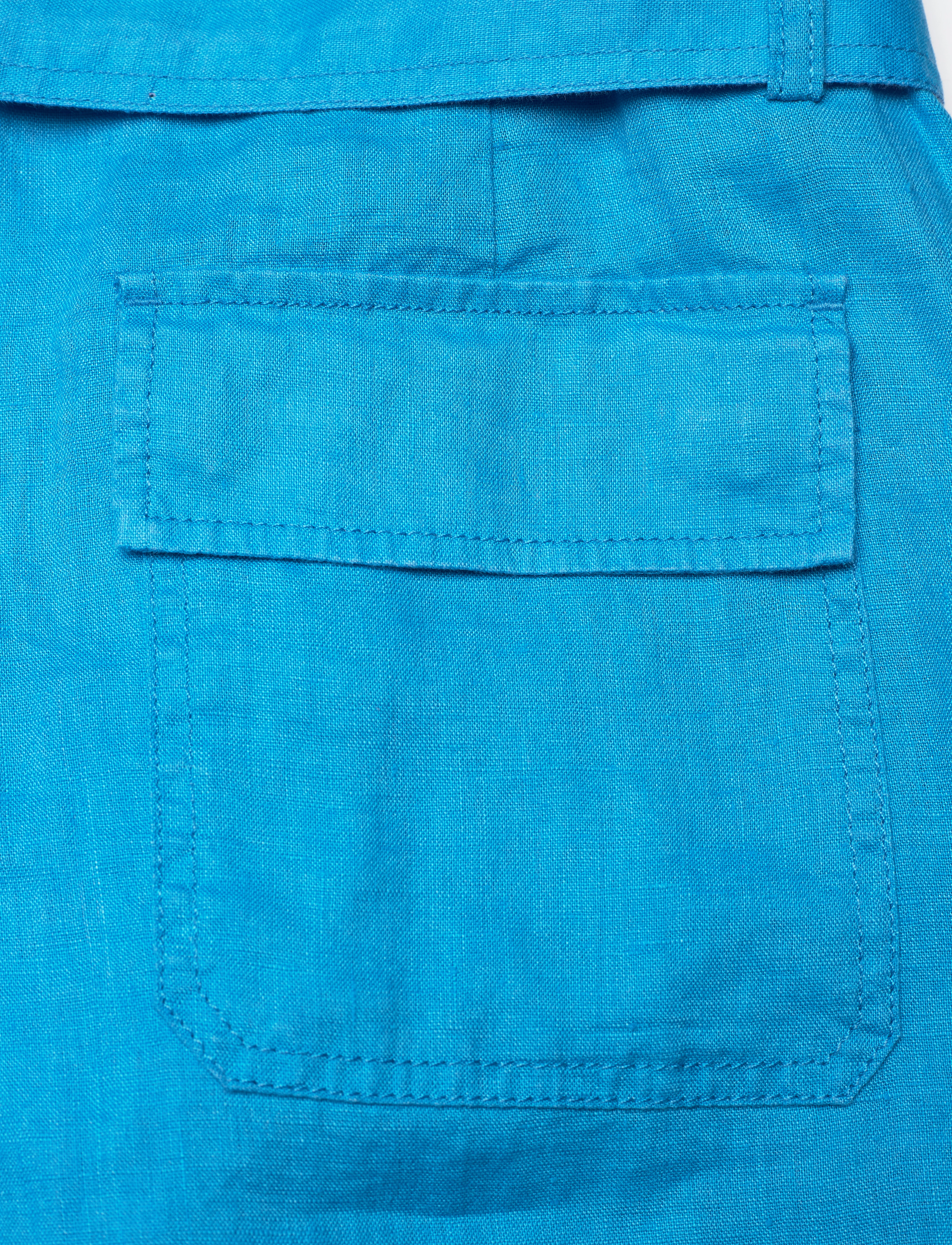 Lauren Ralph Lauren - Belted Linen Short - casual shorts - blaze ocean - 5